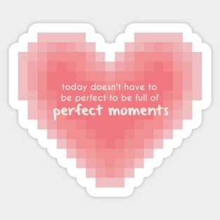 In the moment heart [red] Sticker